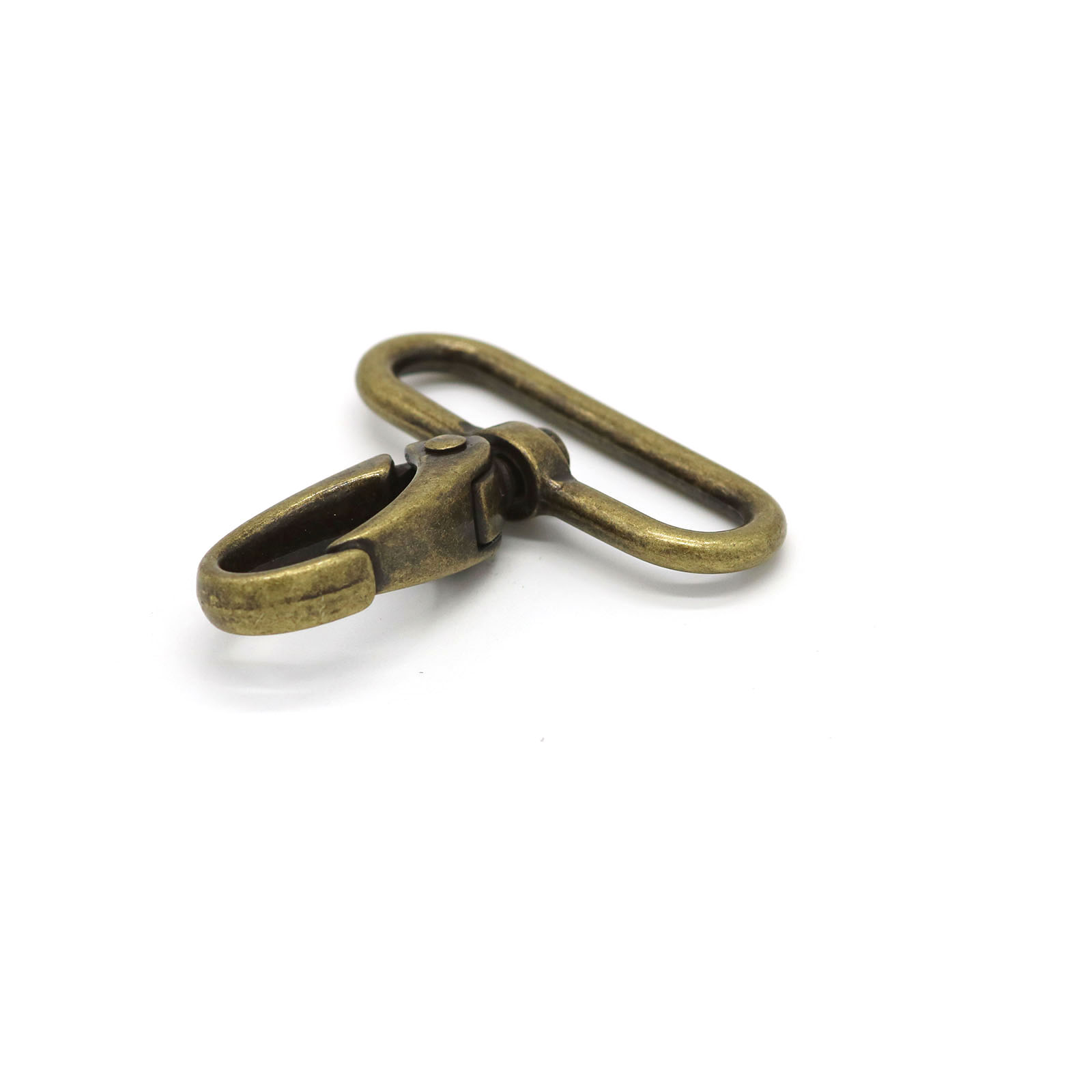 Aged brass (brownish colour) Snap Hook + Loop – Haesloop Agencies