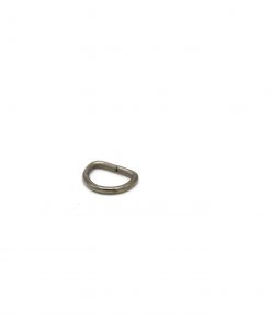 METAL D RING D RING D-RING SLIDERS SILVER 25mm 30mm