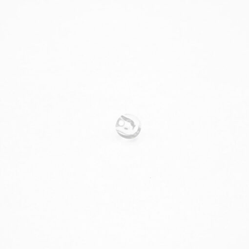 This is a 8mm bead, made from plastic and Clear in colour.