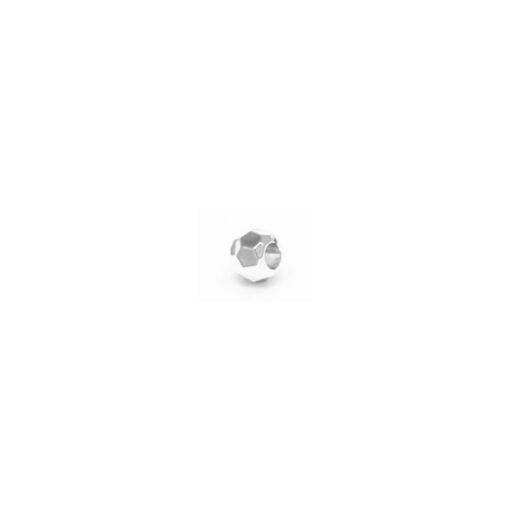 This is a 10mm bead, made from plastic and Nickel Plated in colour.