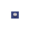 This is a bead, made from plastic and White in colour.