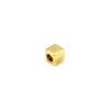 This is a bead, made from plastic and Gilt in colour.