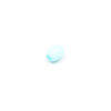 This is a bead, made from plastic and Blue in colour.
