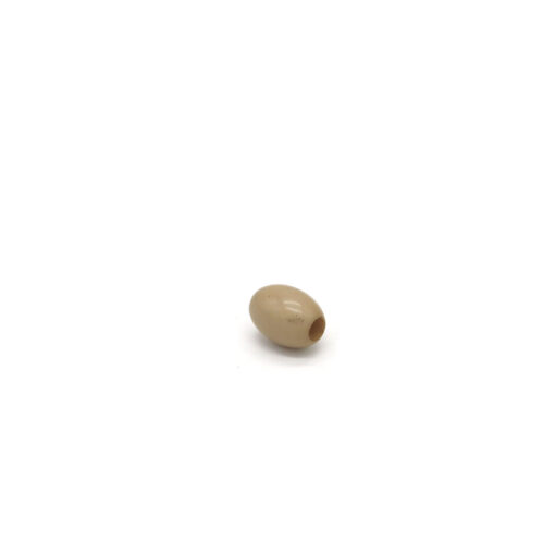 This is a bead, made from plastic and Stone in colour.