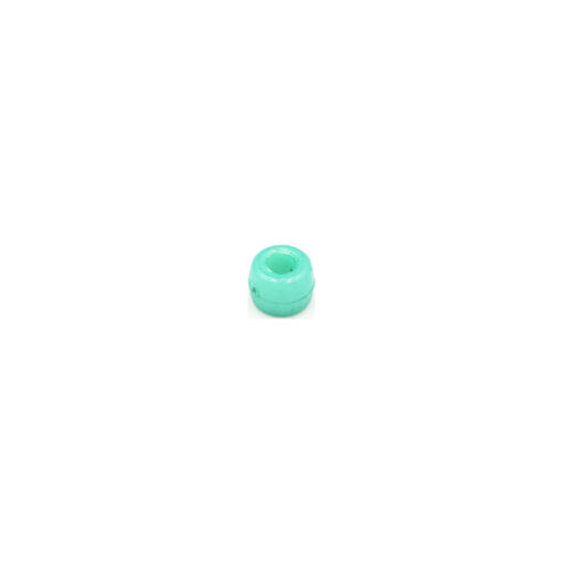 This is a 9mm bead, made from plastic and Blue in colour.