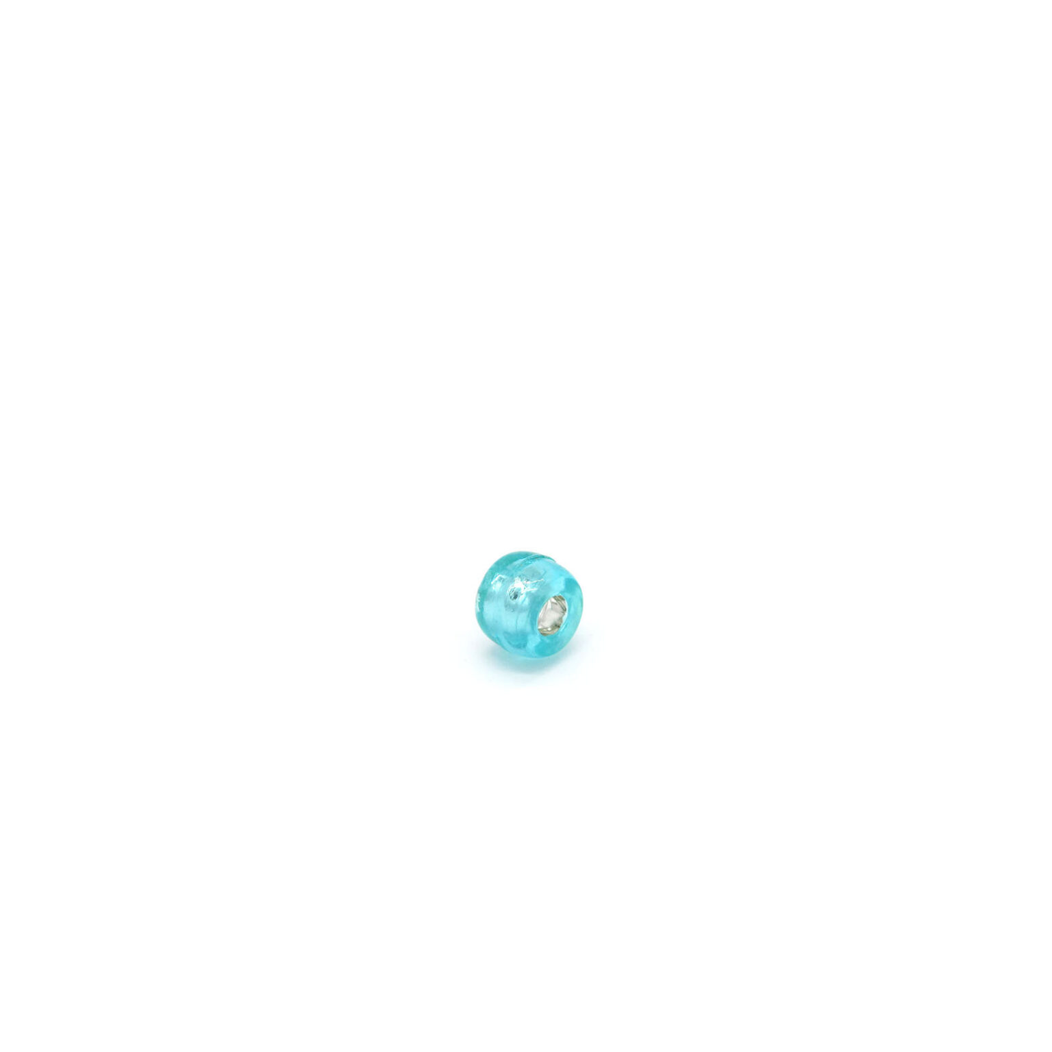 This is a 9mm bead, made from plastic and Turquoise in colour.
