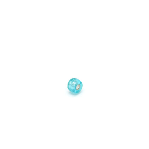 This is a 9mm bead, made from plastic and Turquoise in colour.