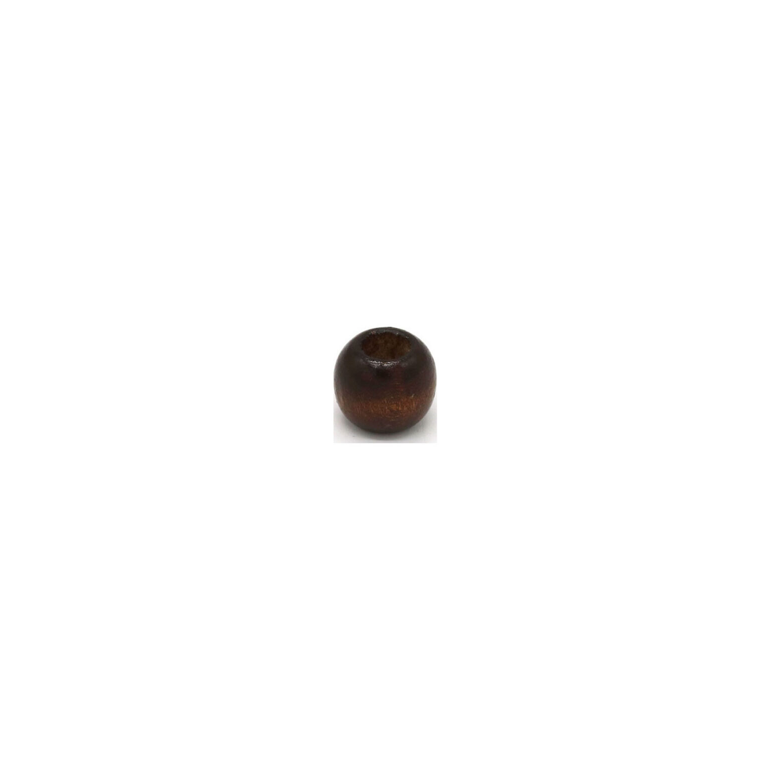 This is a 6mm bead, made from wood and Brown in colour.