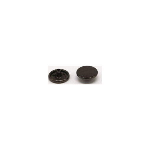 This is a 12.5mm cap, made from brass and Nickel Plated in colour.