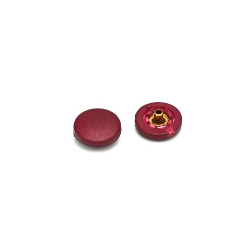 This is a 15.4mm cap, made from brass and Maroon in colour.