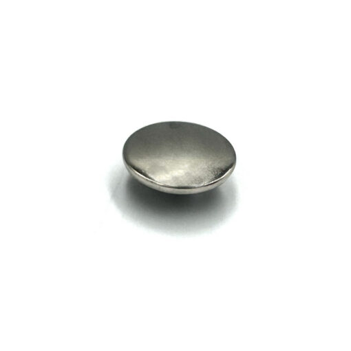 This is a 12.6mm cap, made from brass and Nickel Plated in colour.