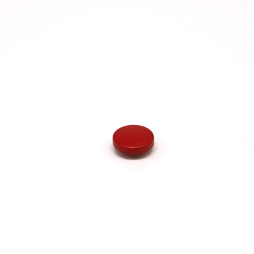This is a 15.4mm cap, made from brass and Red in colour.
