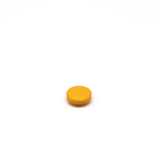 This is a 15.4mm cap, made from brass and Yellow in colour.
