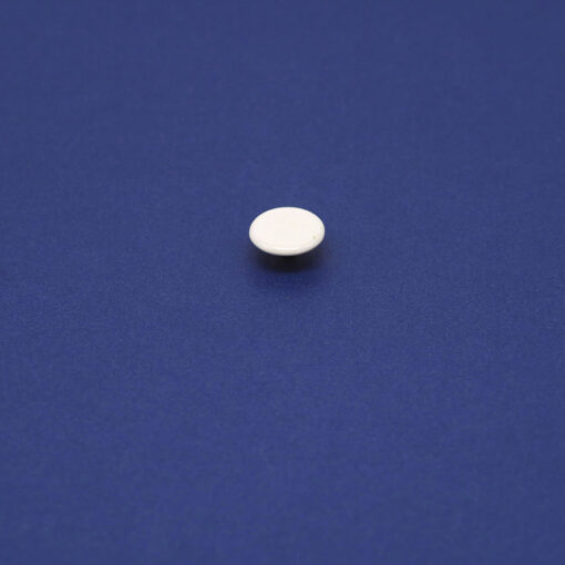 This is a 12.6mm cap, made from brass and White in colour.