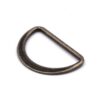 This is a 40mm D-Ring, made from cast and Antique Nickle Plated in colour.