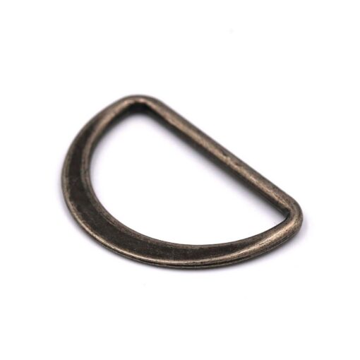 This is a 40mm D-Ring, made from cast and Antique Nickle Plated in colour.