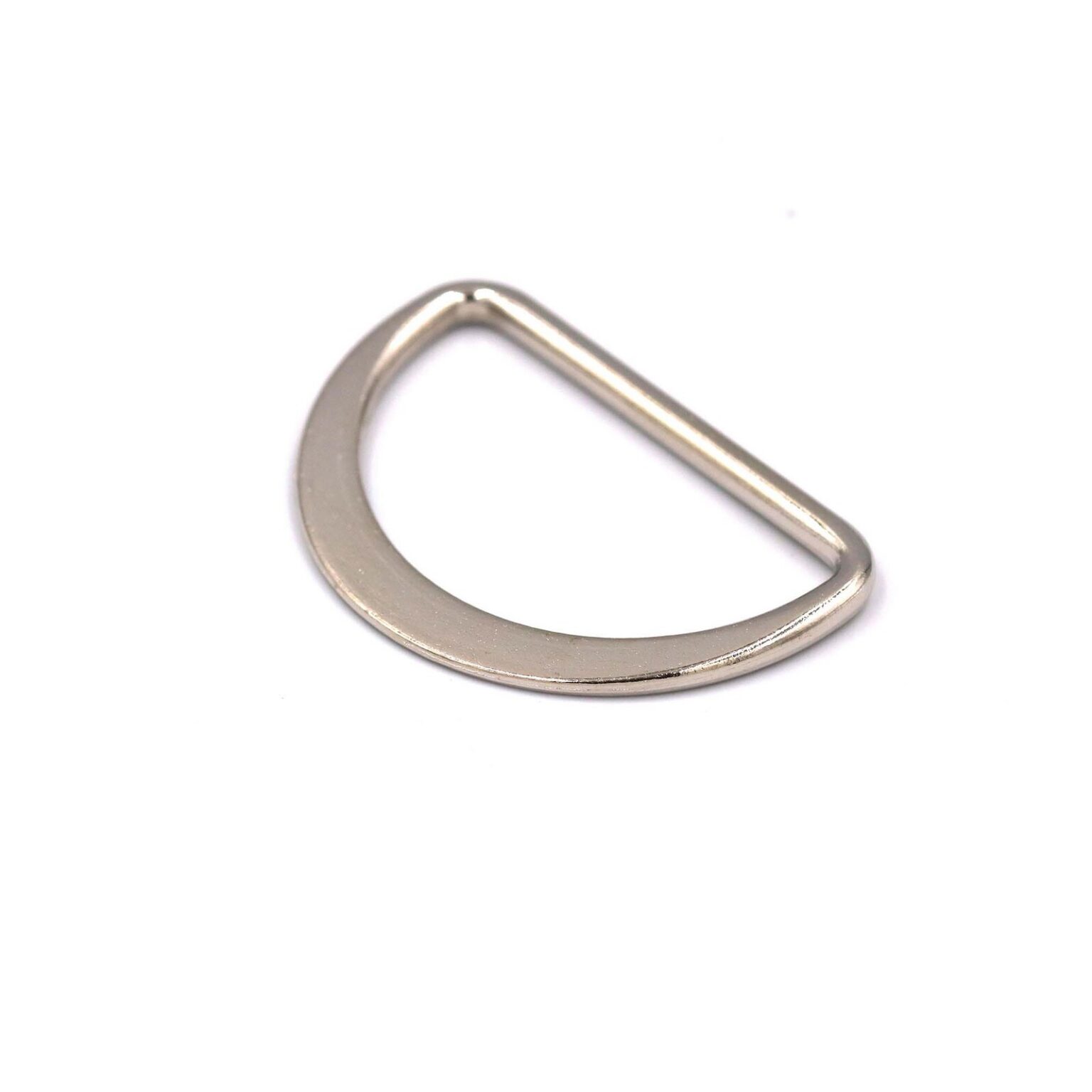 This is a 40mm D-Ring, made from cast and Nickel Plated in colour.