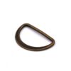 This is a 40mm D-Ring, made from cast and Old Brass in colour.