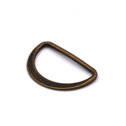 This is a 40mm D-Ring, made from cast and Old Brass in colour.