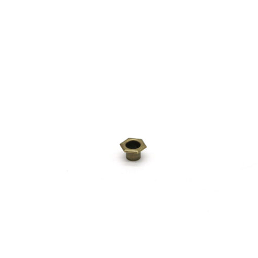 This is a 10mm eyelet, made from mild steel and Old Brass in colour.