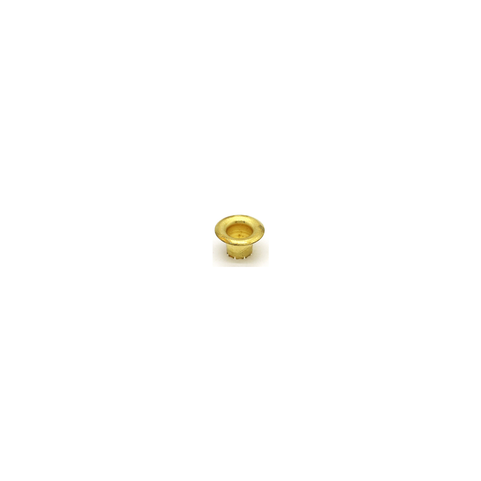 This is a 10mm eyelet, made from brass and Brass in colour.