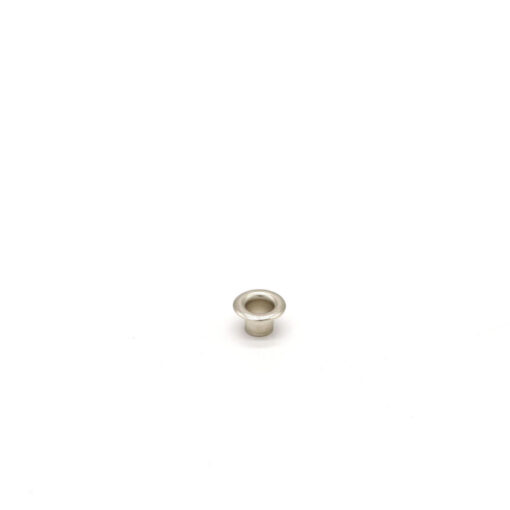 This is a 10mm eyelet, made from mild steel and Nickel Plated in colour.