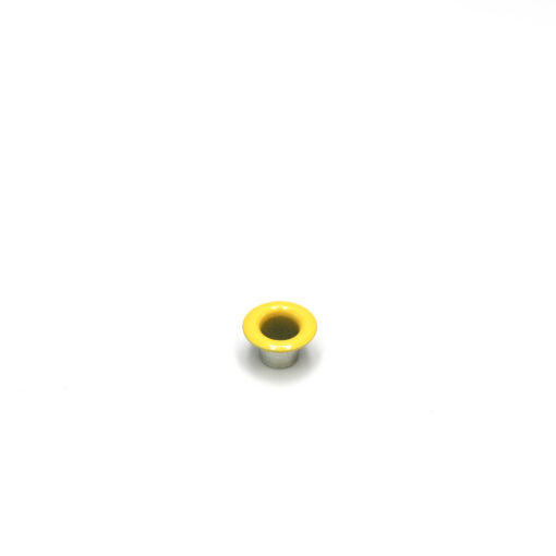 This is a 10mm eyelet, made from mild steel and Yellow in colour.