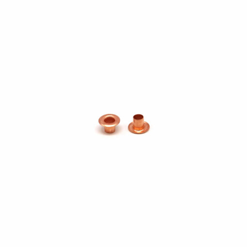 This is a 8mm eyelet, made from mild steel and Rose Gold in colour.