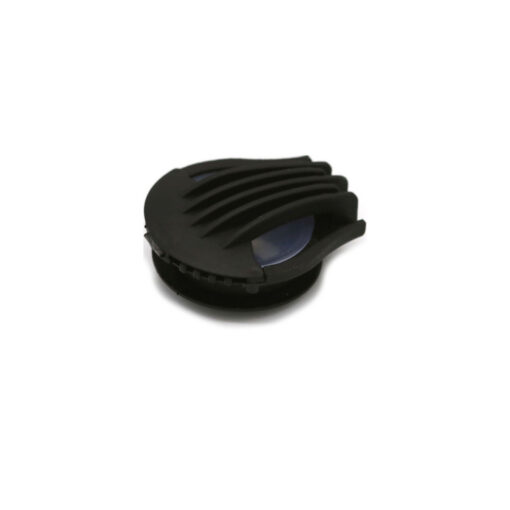 This is a toggle, made from plastic and Black in colour.