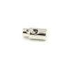 This is a 25mm toggle, made from plastic and Nickel Plated in colour.