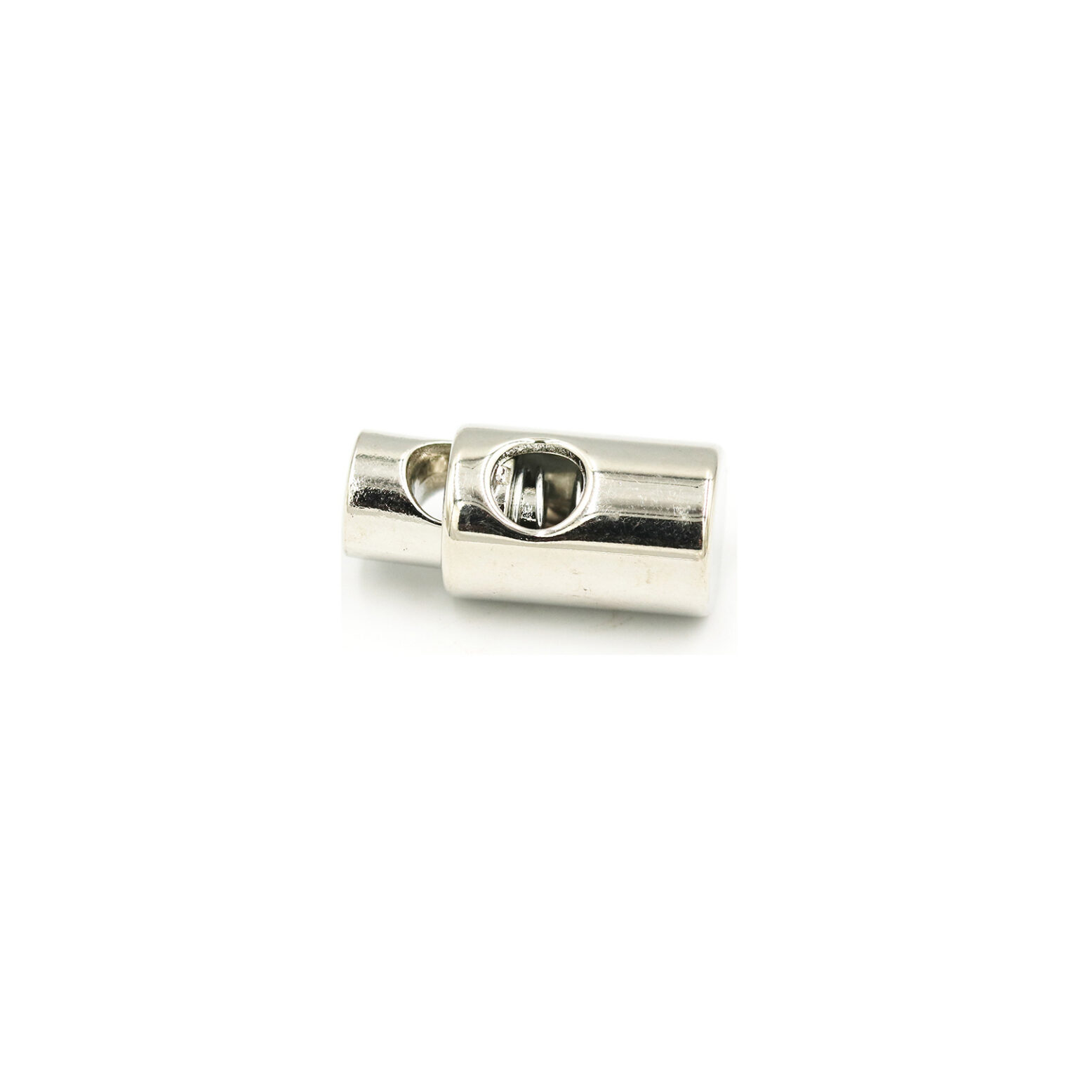 This is a 25mm toggle, made from plastic and Nickel Plated in colour.
