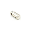 This is a toggle, made from plastic and Nickel Plated in colour.
