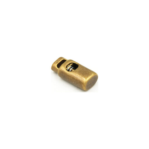 This is a toggle, made from plastic and Brass in colour.