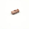 This is a toggle, made from plastic and Stone in colour.