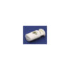 This is a toggle, made from plastic and White in colour.