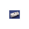This is a toggle, made from plastic and White in colour.