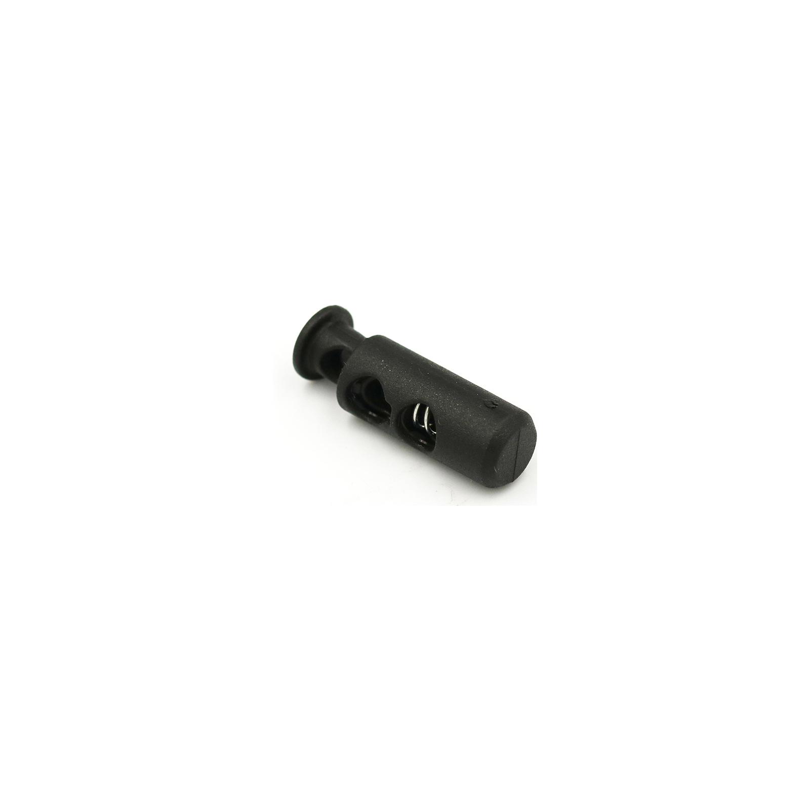 This is a 24mm toggle, made from plastic and Black in colour.
