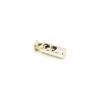 This is a 24mm toggle, made from plastic and Gold in colour.