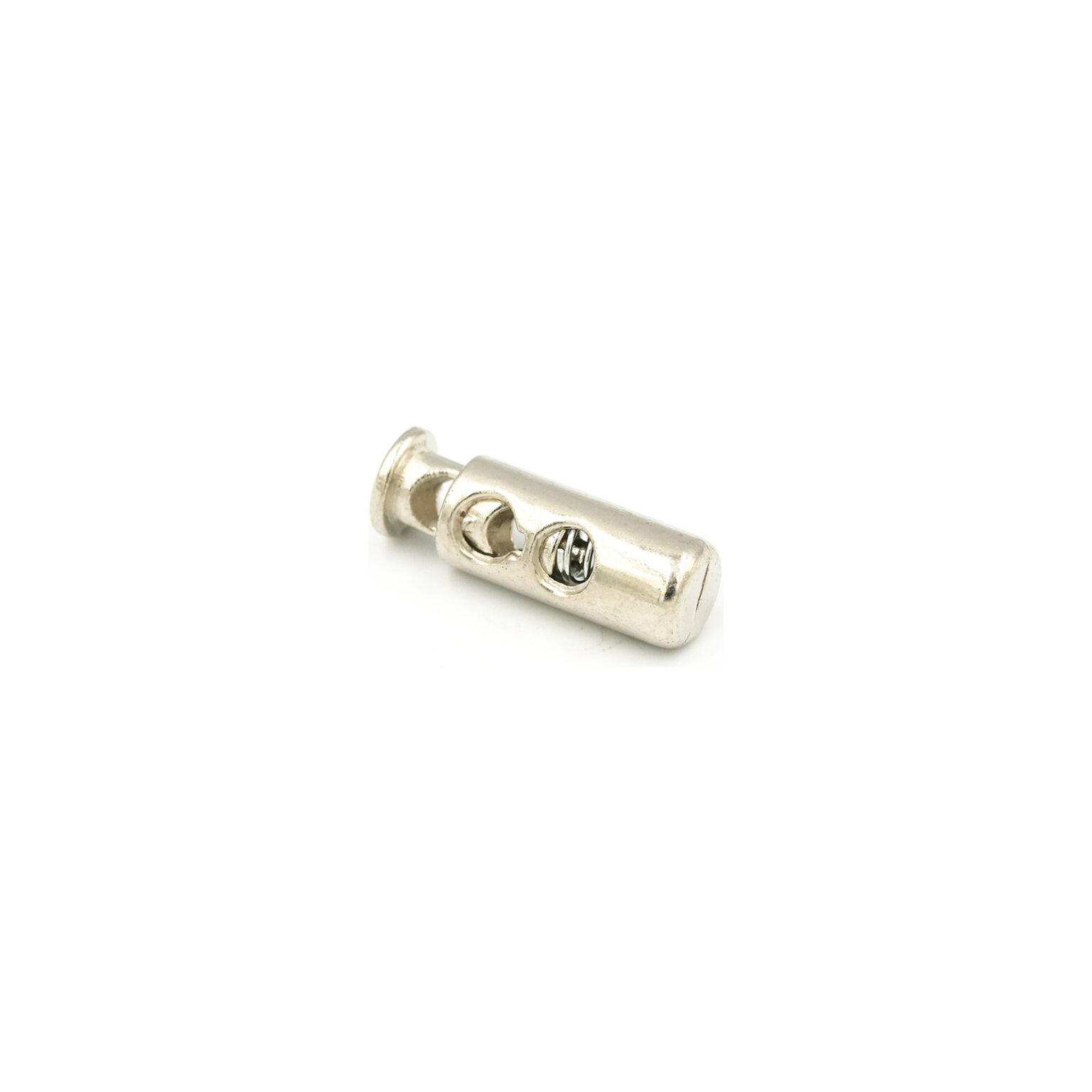 This is a 24mm toggle, made from plastic and Nickel Plated in colour.