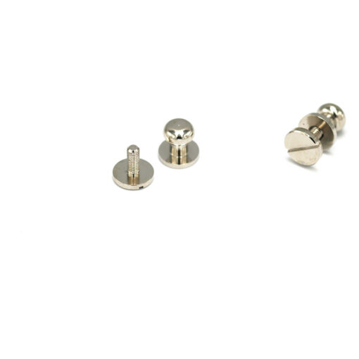 This is a 7mm stud, made from brass and Nickel Plated in colour.
