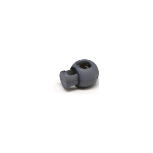 This is a toggle, made from plastic and Grey in colour.