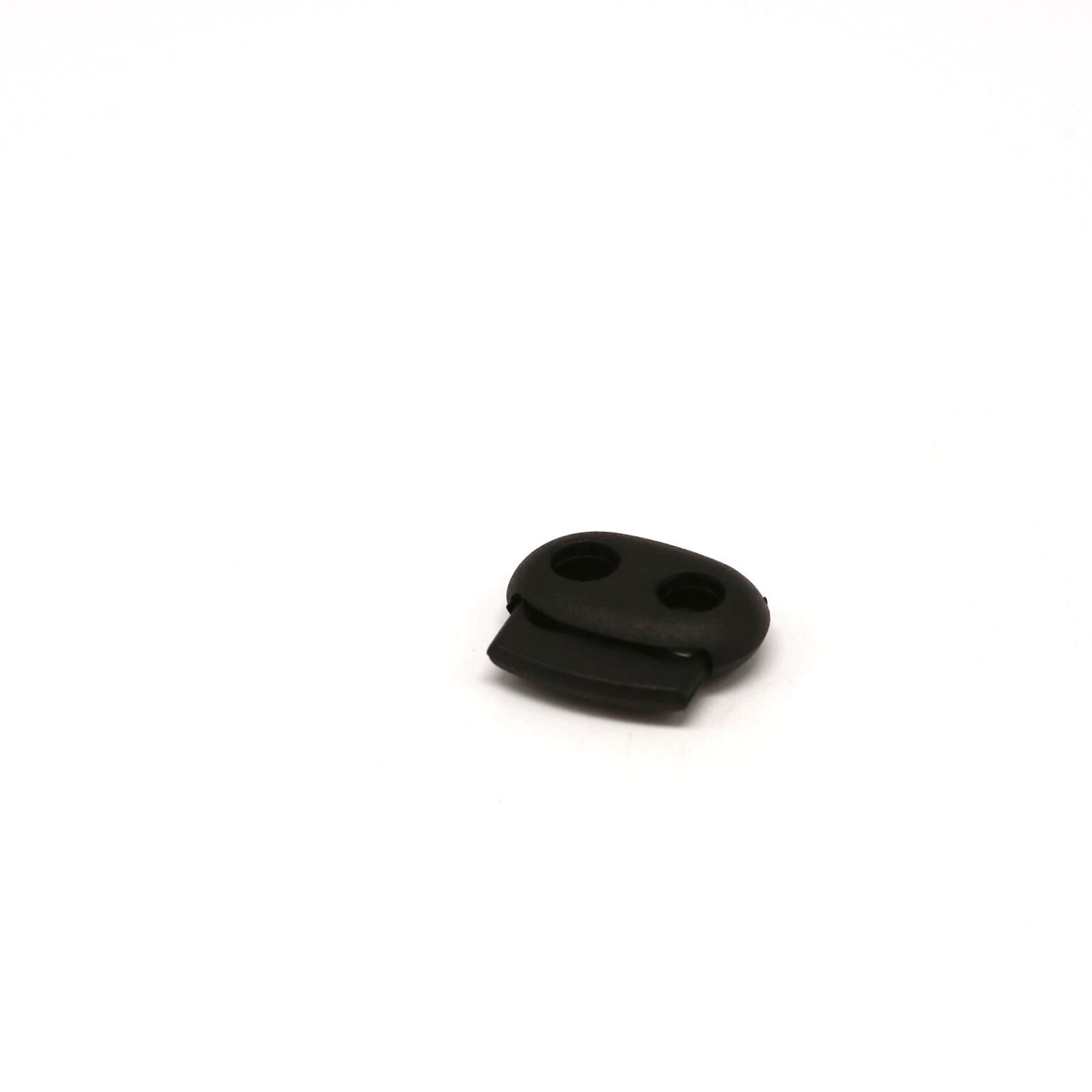 This is a 23mm toggle, made from plastic and Black in colour.