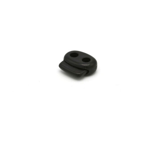 This is a 23mm toggle, made from plastic and Black in colour.