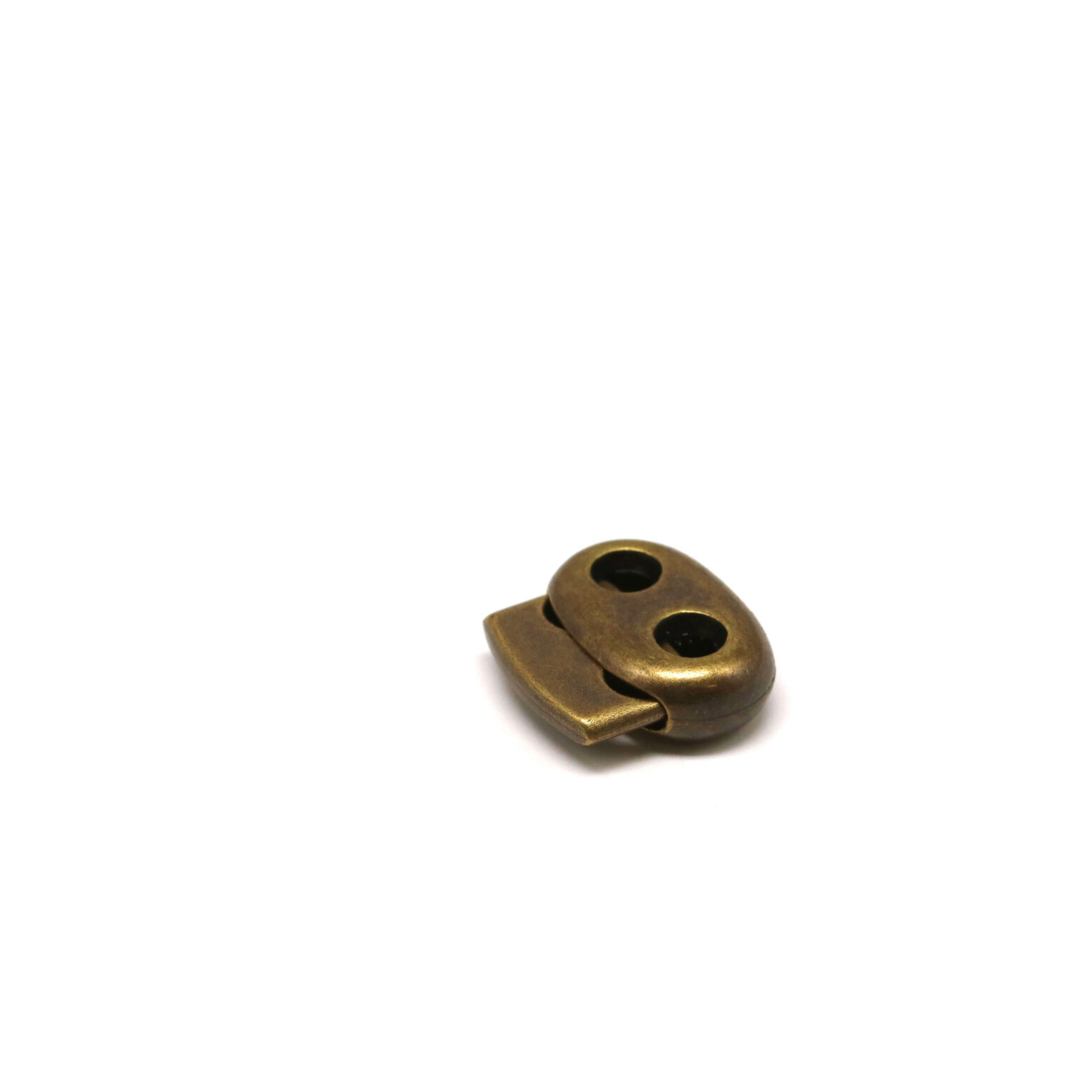 This is a 23mm toggle, made from plastic and Brass in colour.