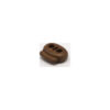 This is a 23mm toggle, made from plastic and Brown in colour.