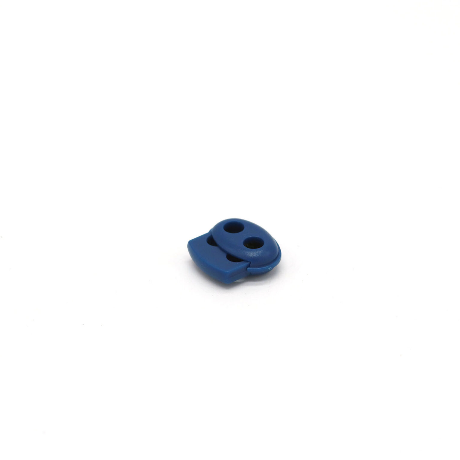 This is a toggle, made from plastic and Blue in colour.