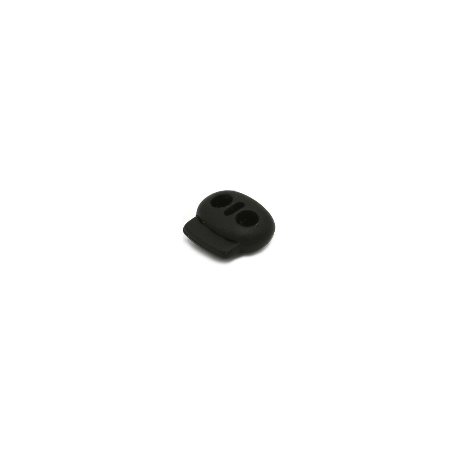 This is a 17mm toggle, made from plastic and Black in colour.