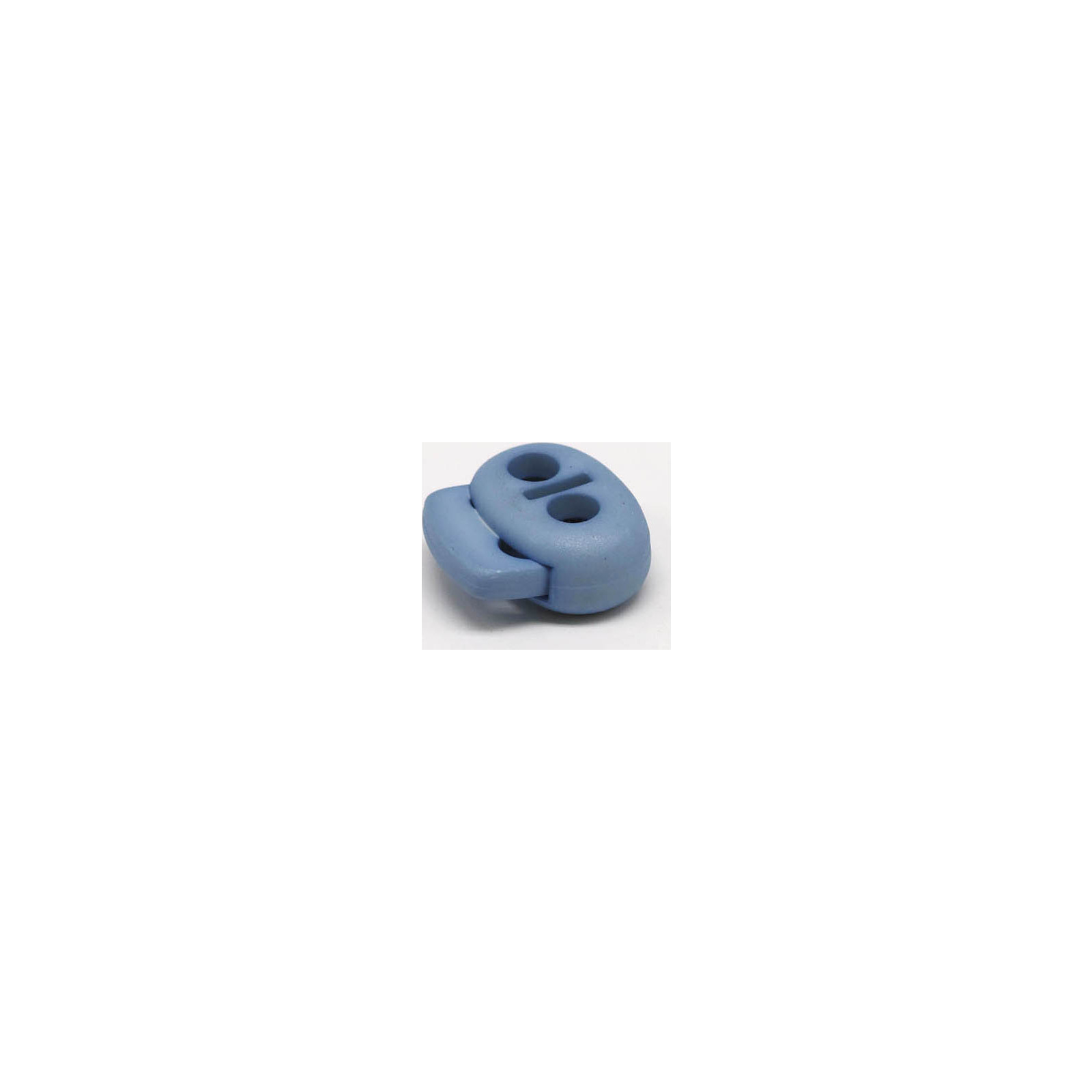 This is a 17mm toggle, made from plastic and Blue in colour.