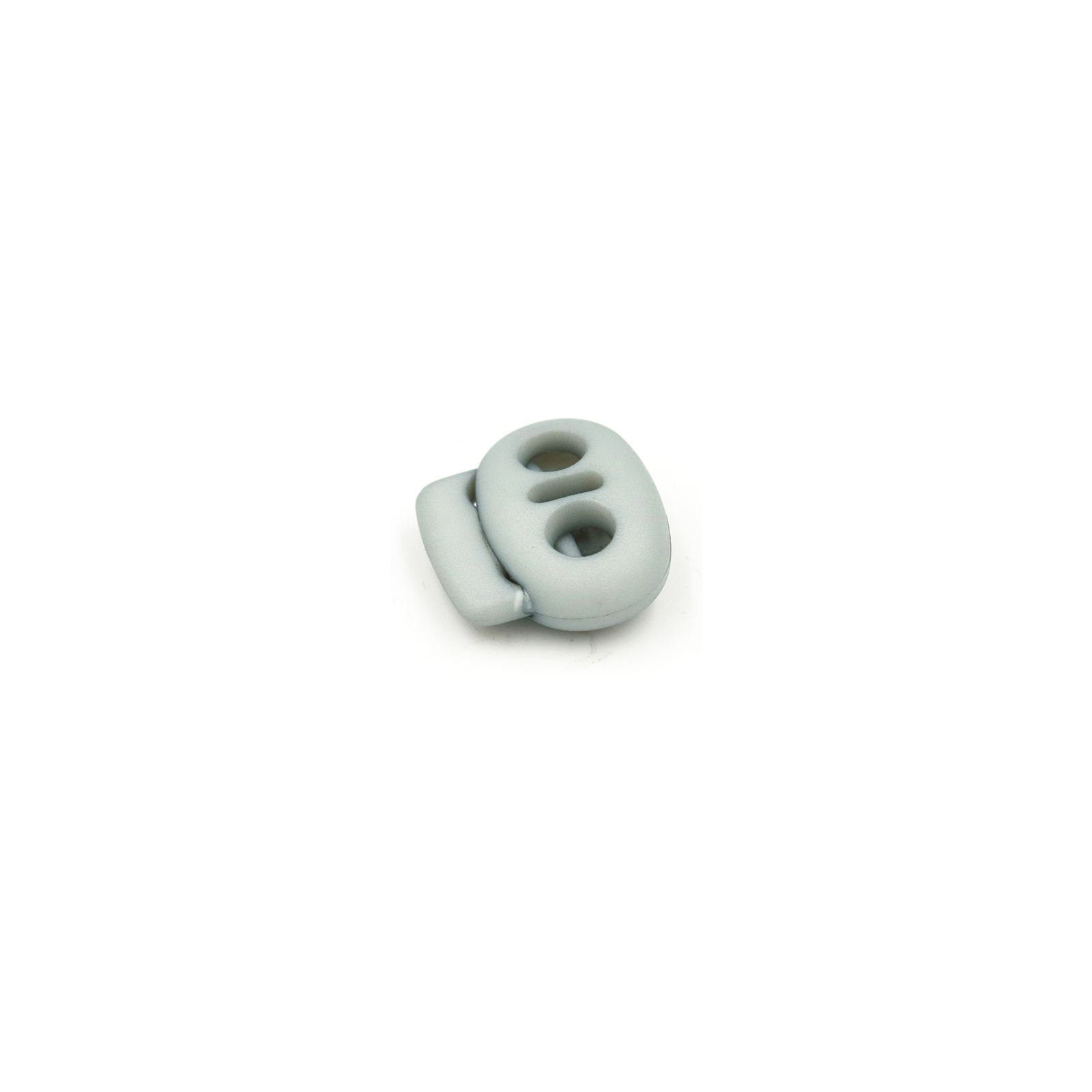 This is a 17mm toggle, made from plastic and Grey in colour.