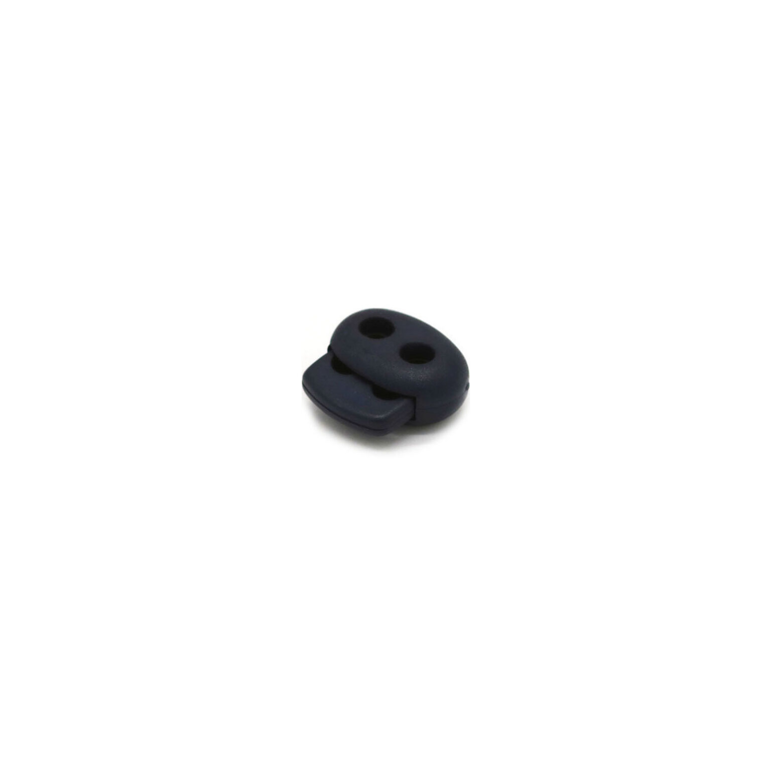 This is a 17mm toggle, made from plastic and Navy in colour.